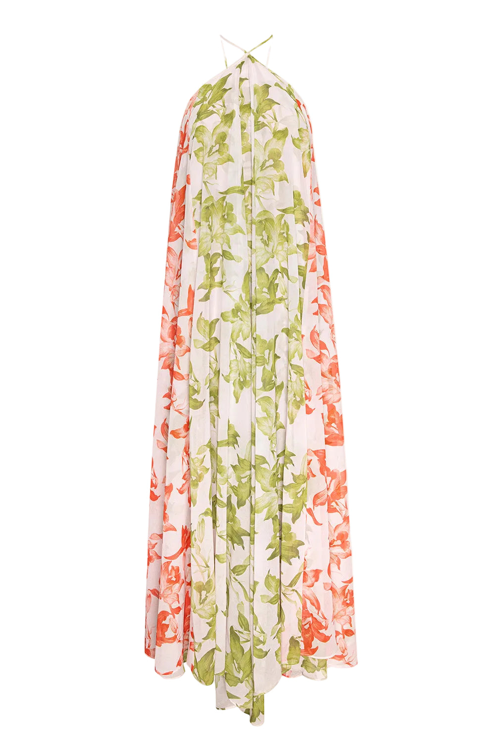 Citron Lily Chiffon Maxi Dress