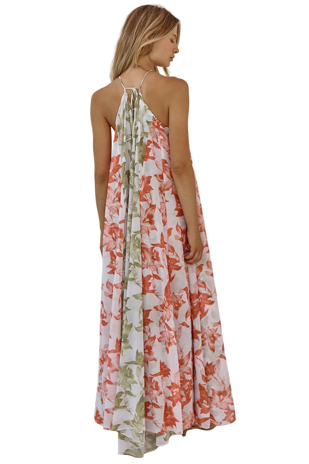 Citron Lily Chiffon Maxi Dress