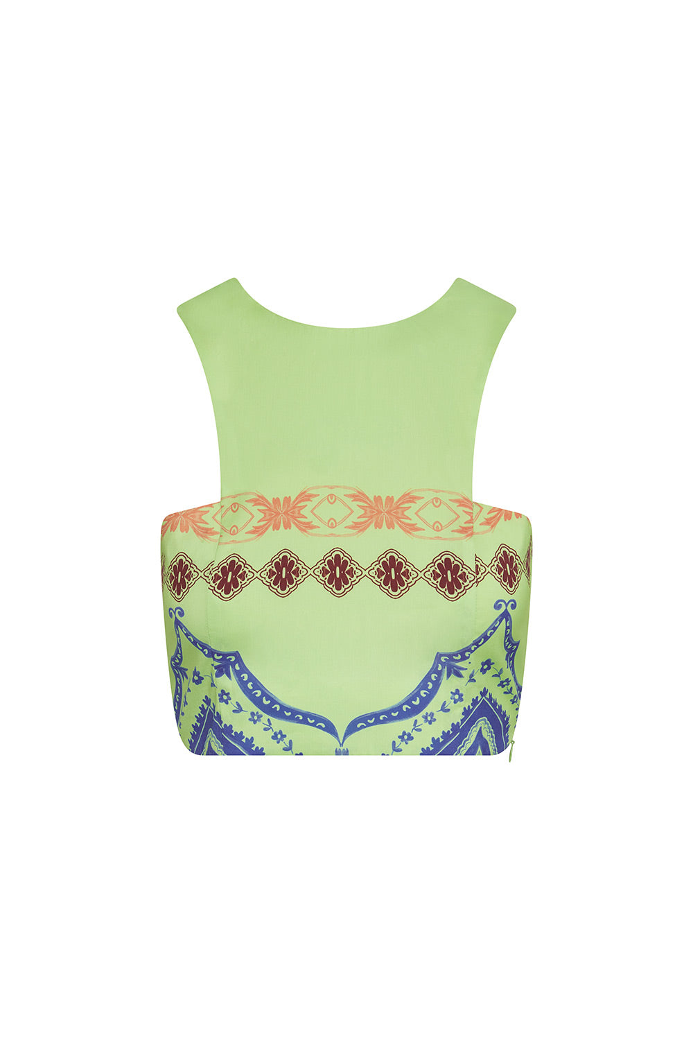 Rainbow Print Crop Top