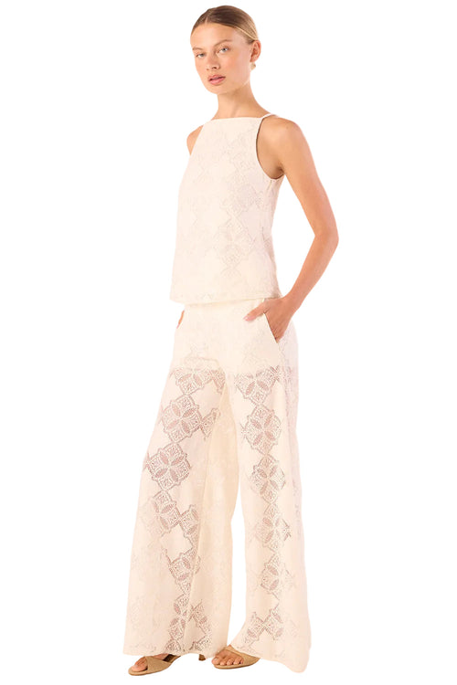 Floral Lace Square Neck Top