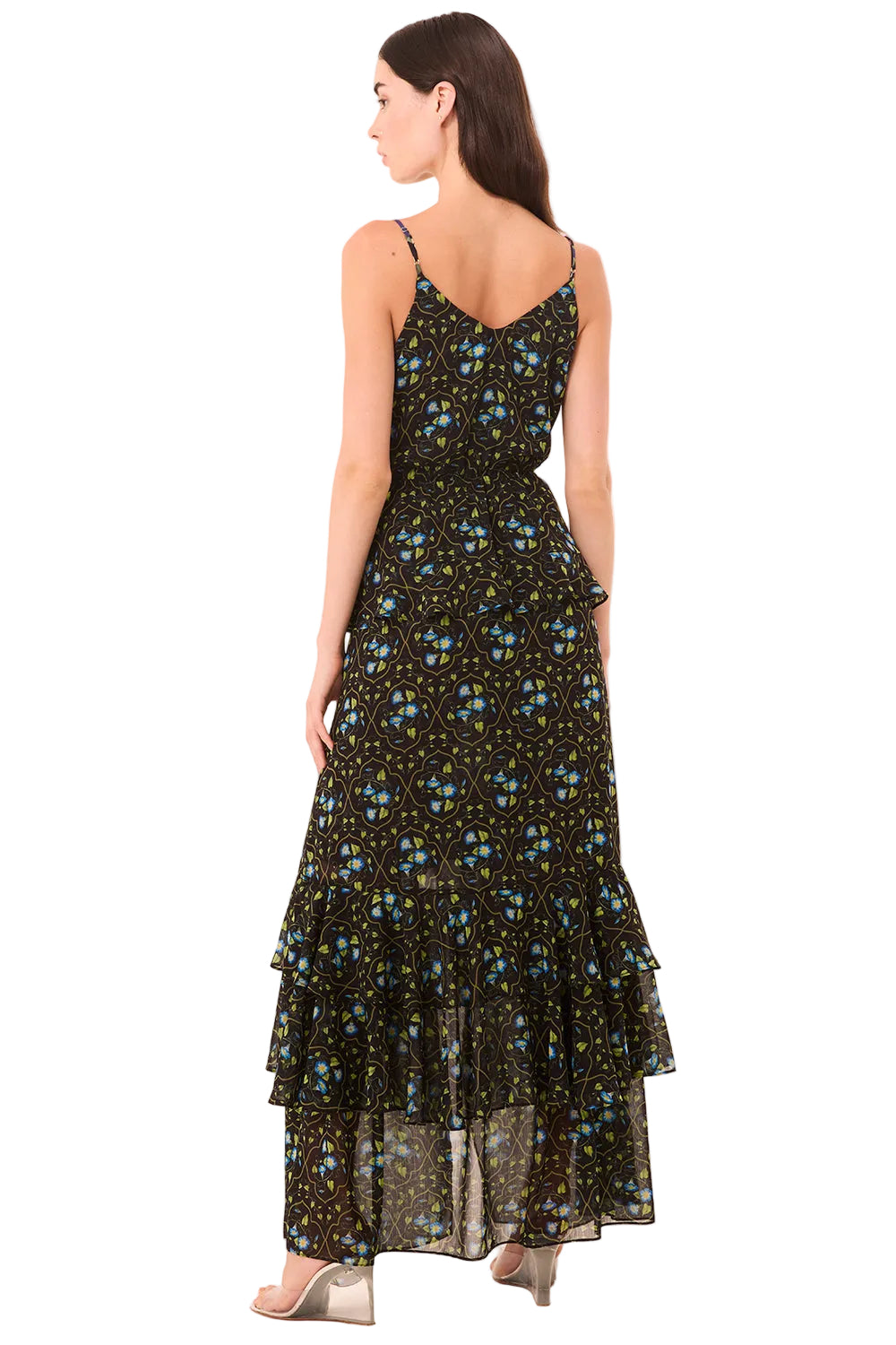 Morning Glory Chiffon Maxi Dress
