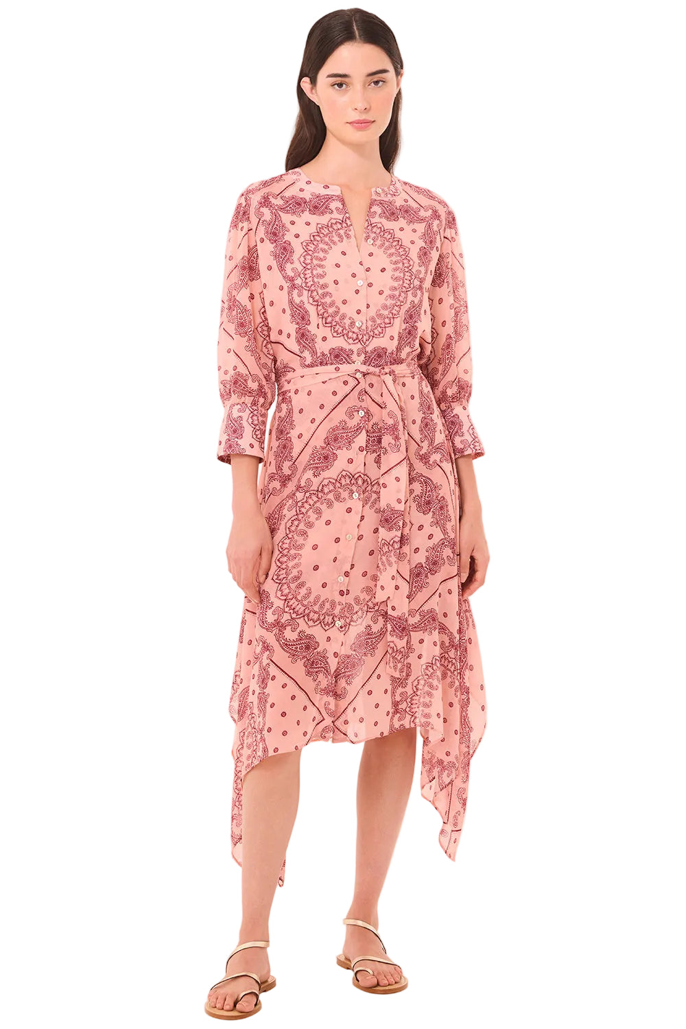Rose Bandana Midi Dress