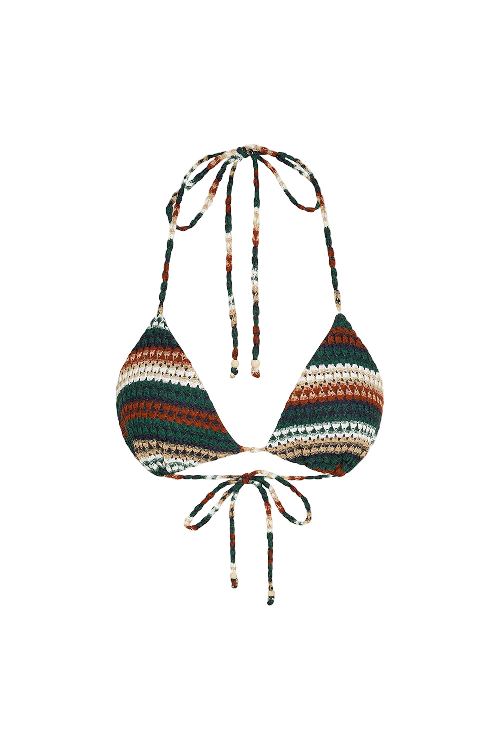 Summer Stripe Crochet Knit Top