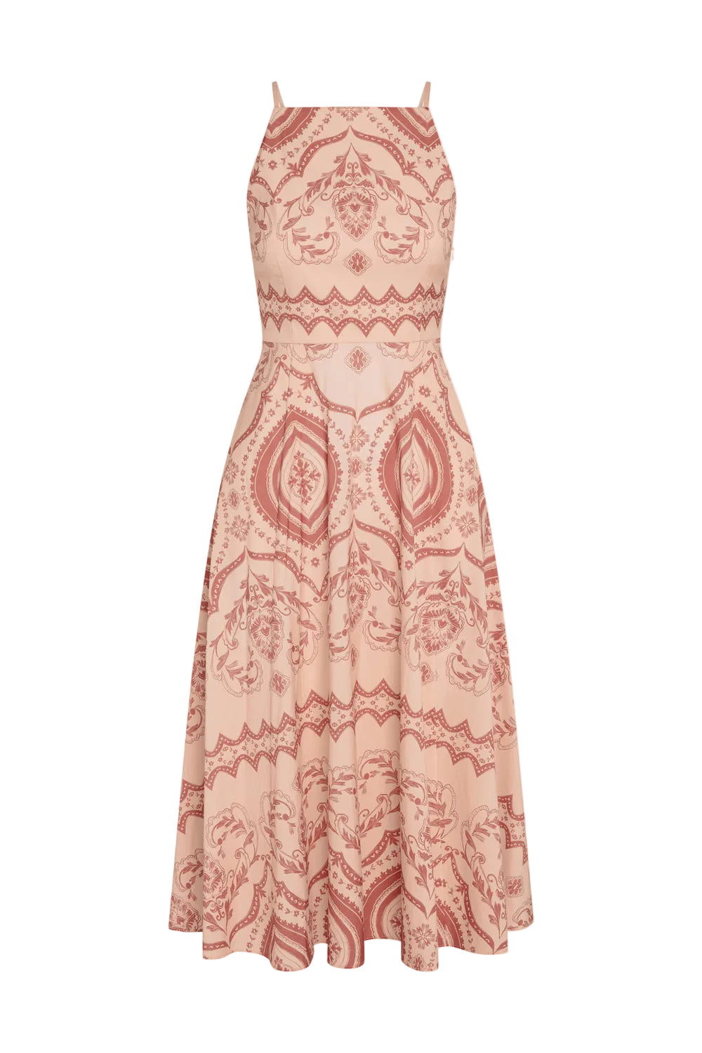 Terra Ceramic Fit & Flare Midi Dress