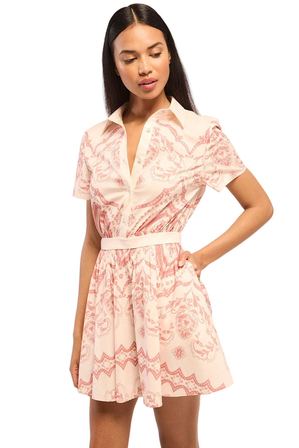 Terra Ceramic Mini Shirt Dress