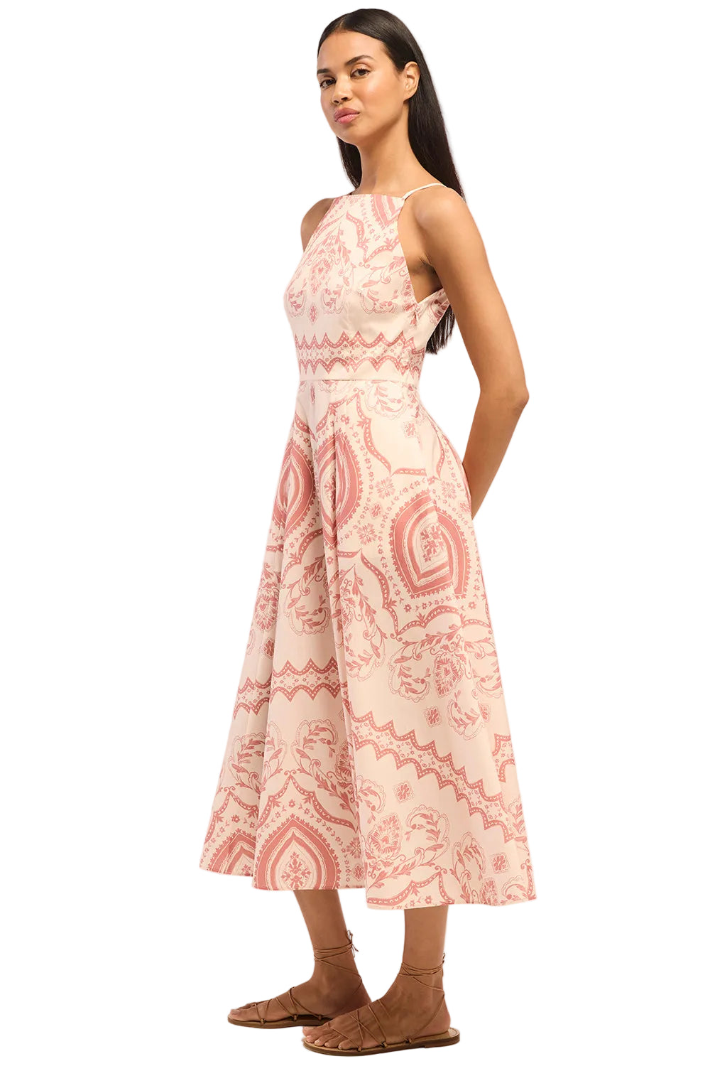 Terra Print Midi Dress